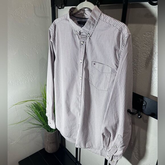 Tommy Hilfiger button down long sleeve shirt size large - Picture 10 of 15